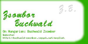 zsombor buchwald business card